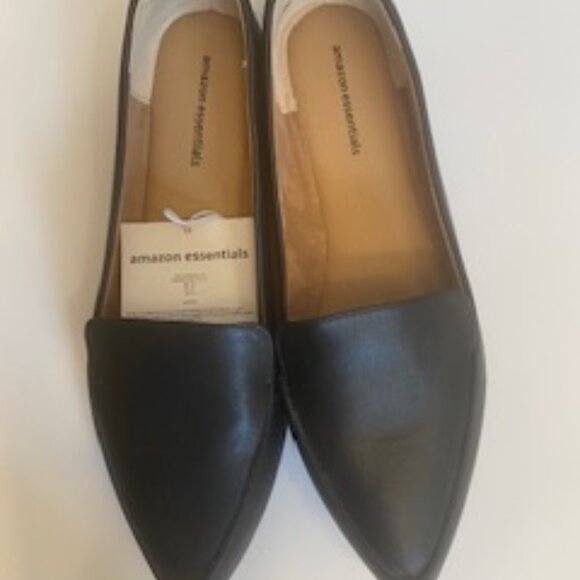 Essentials Women's‎ Flat Loafers, Slip-on, Black, 10, New - Picture 2 of 8